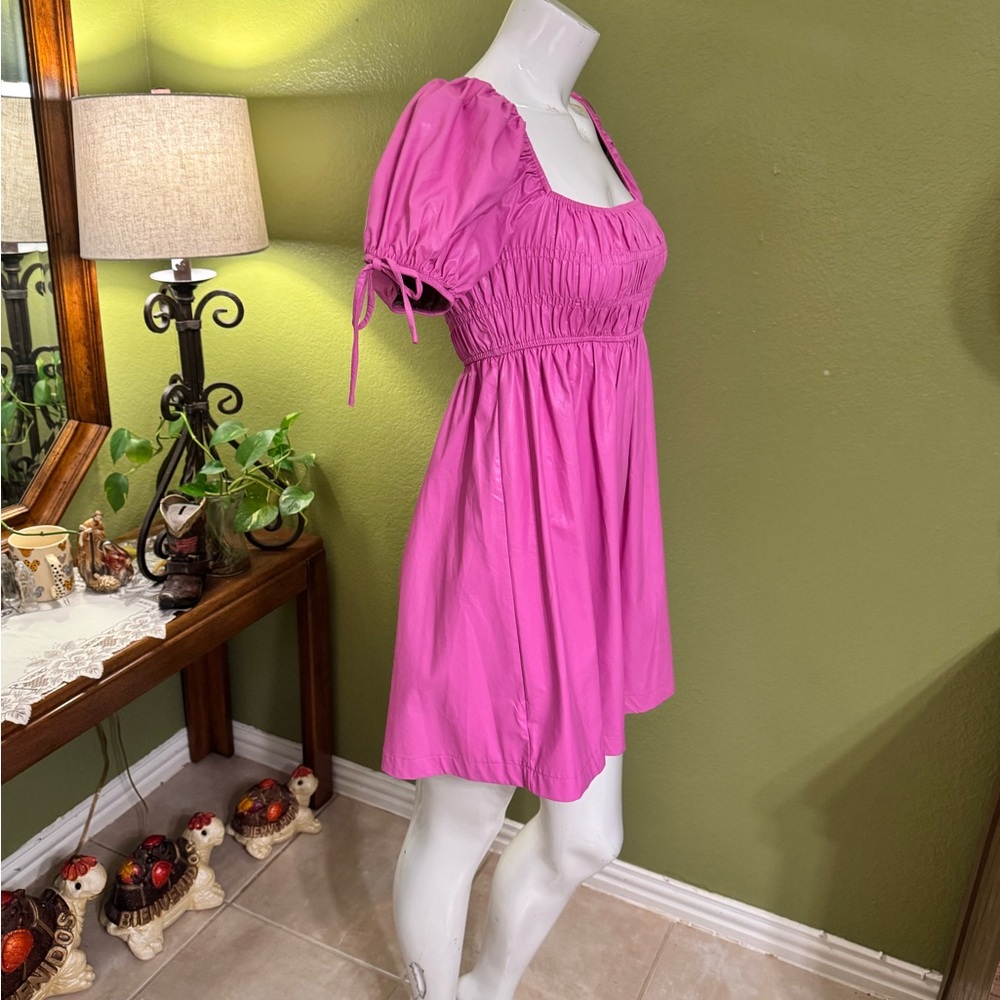 TCEC Vibrant Pink Gathered Dress - Picture 17 of 17